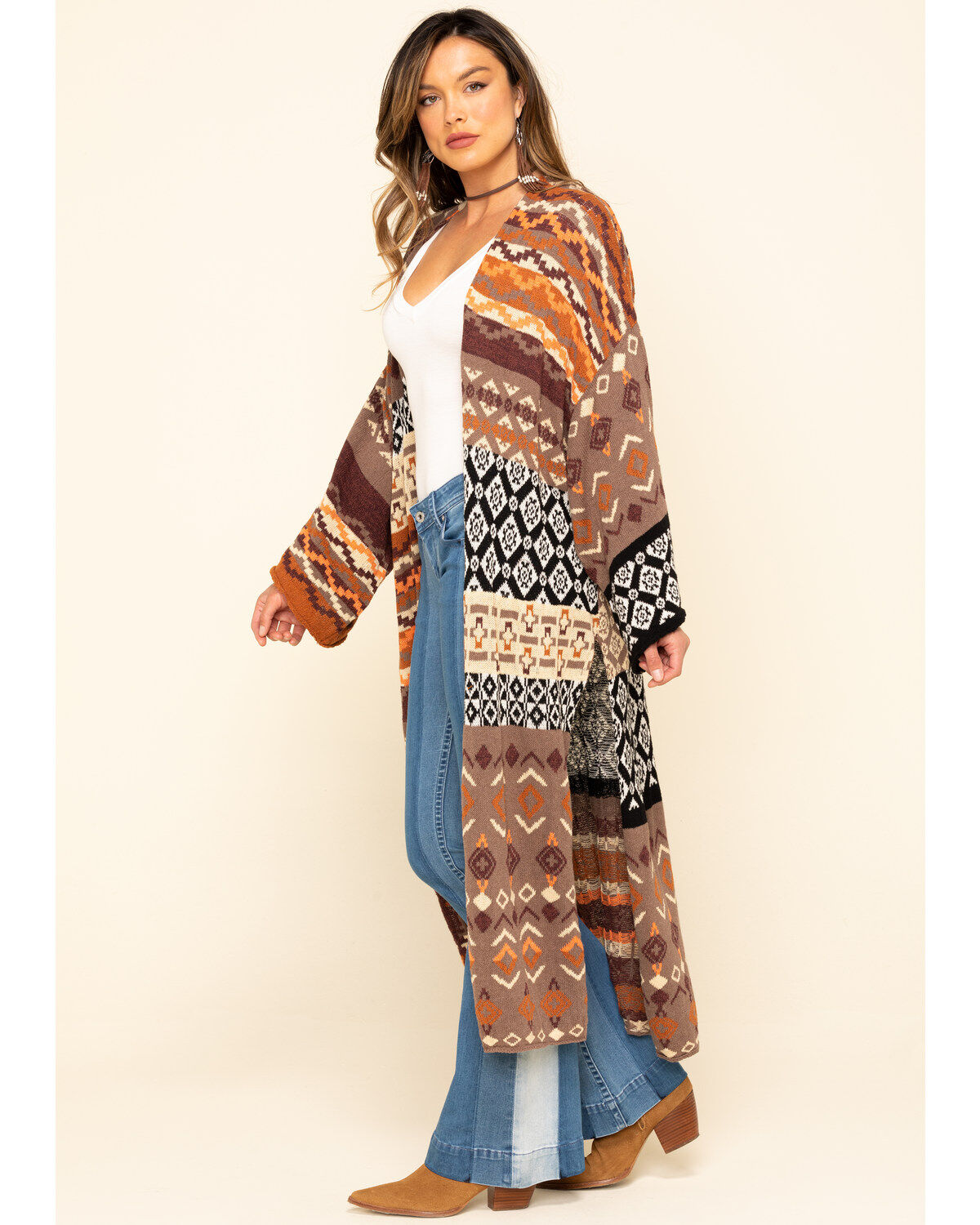 high neck chunky knit jumper