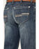 Cinch Men's White Label Dark Wash Relaxed Straight Performance Jeans, Indigo, hi-res