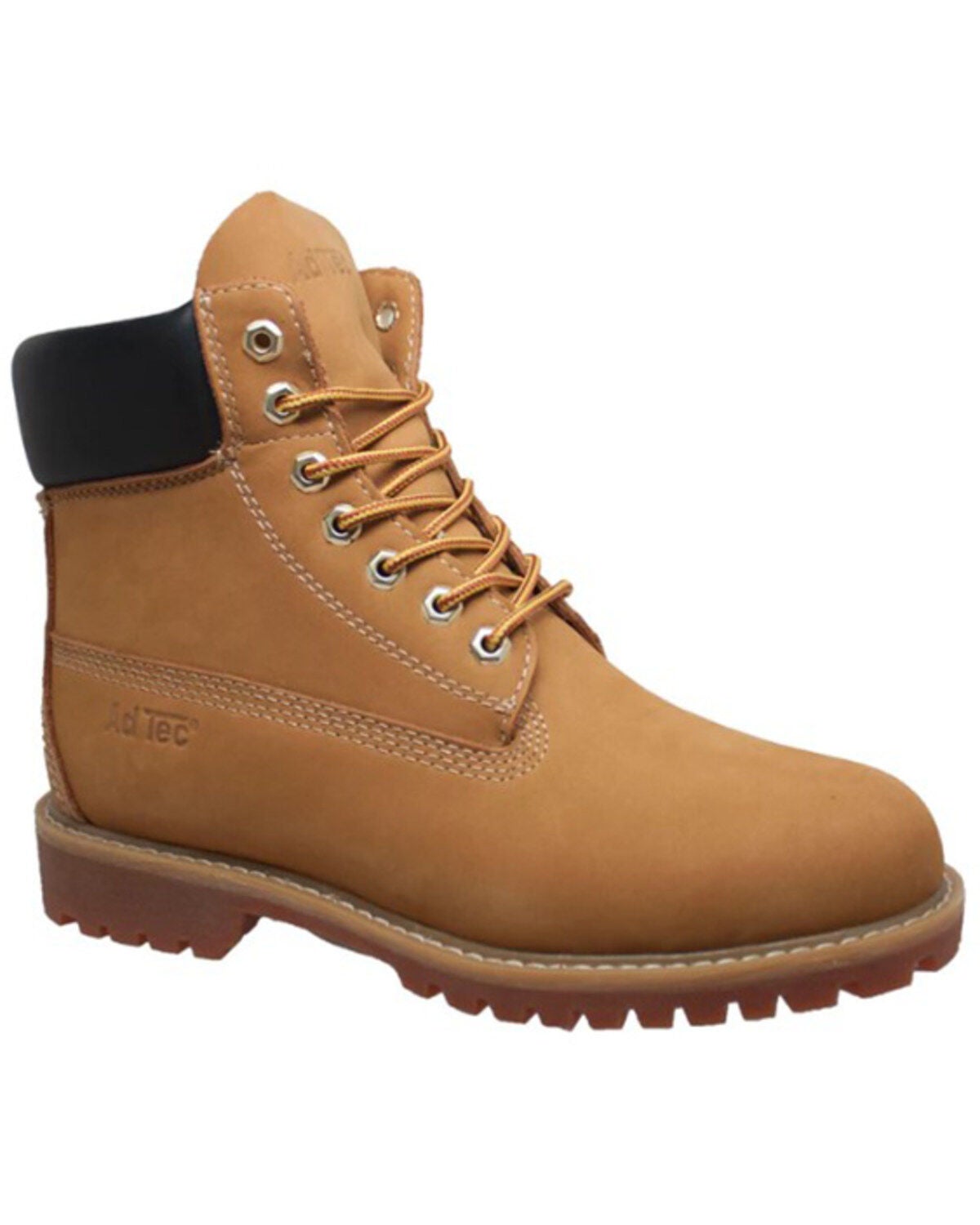 AdTec Women's 6" Waterproof Work Boots - Steel Toe, Tan, hi-res