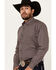 Image #2 - Ariat Men's Crawford Medallion Print Long Sleeve Button-Down Western Shirt, Navy, hi-res