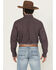 Image #4 - Cinch Men's Geo Print Long Sleeve Button-Down Western Shirt, Purple, hi-res