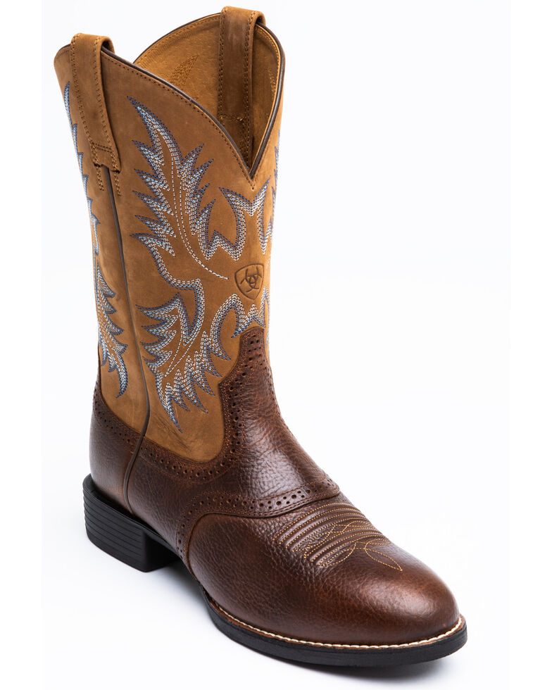 Ariat Barrel Brown Stockman Cowboy Boots - Round Toe | Boot Barn