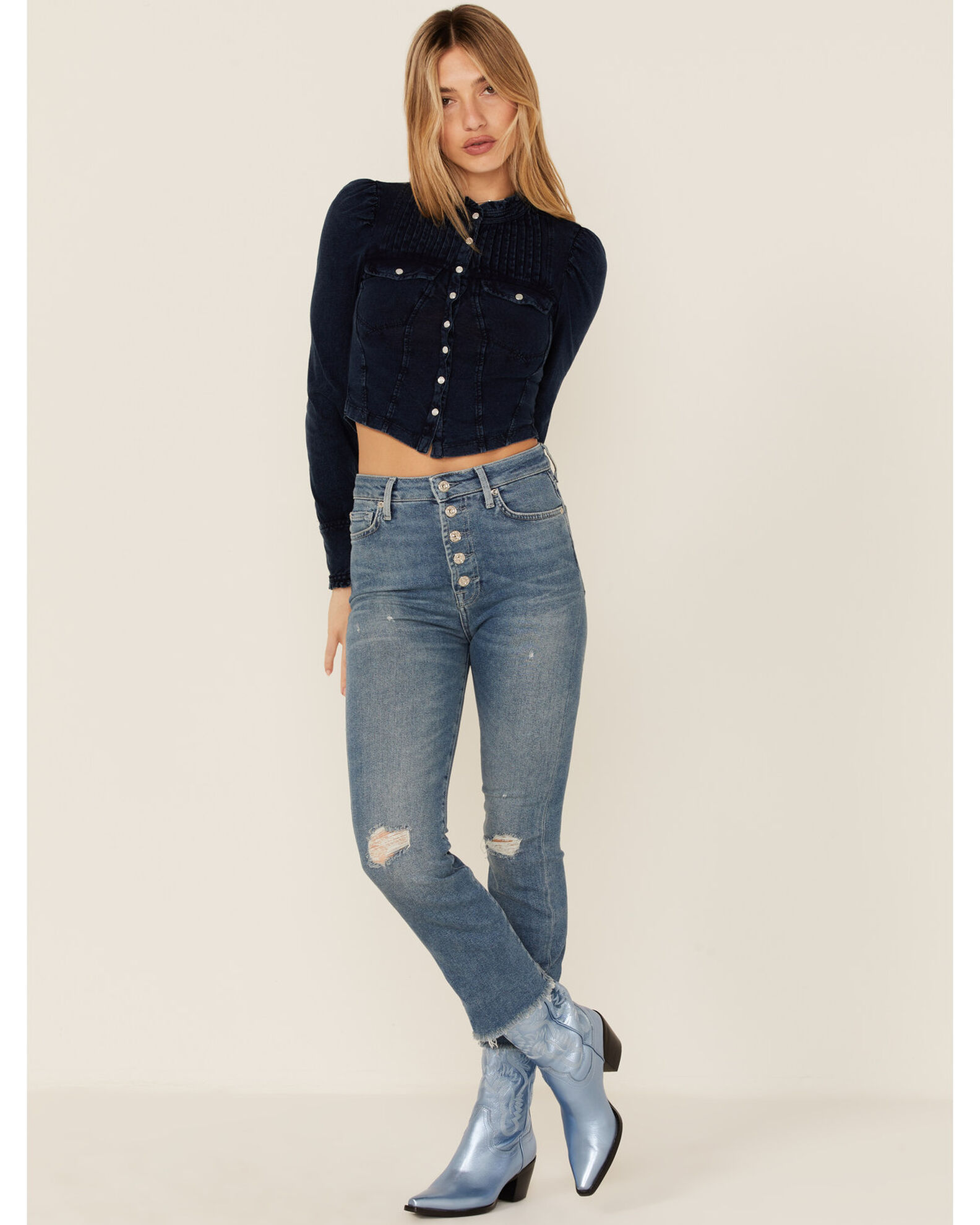 7 For All Mankind Women's Ultra High Rise Slim Kick-Flare Jeans