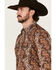 Image #2 - Cody James Men's Dennis Paisley Print Long Sleeve Snap Western Shirt, Rust, hi-res