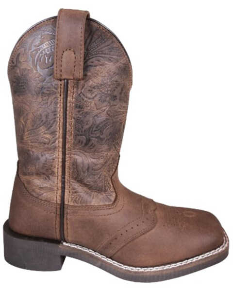 Smoky Mountain Boys' Brandy Western Boots - Broad Square Toe, Brown, hi-res