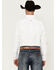 Image #4 - Ariat Men's Team Mexico Logo Twill Classic Fit Long Sleeve Button-Down Western Shirt - Tall, White, hi-res