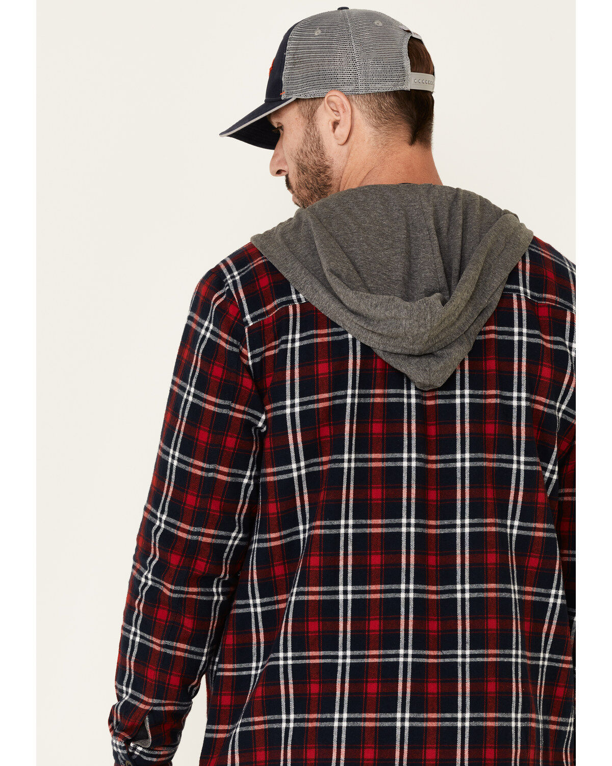 men's hooded shirt jacket