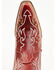 Image #6 - Circle G Women's Studded Western Boots - Snip Toe, Red, hi-res