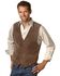 Scully Men's Boar Suede Snap Front Vest, Espresso, hi-res