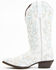 Laredo Women's Adrian 12" Wide Calf Western Boots - Snip Toe, White, hi-res