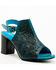 Image #1 - Roper Women's Burnished Tooled Sandals , Blue, hi-res