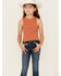 Image #1 - Fornia Girls' High Neck Tank Top, Rust Copper, hi-res