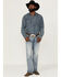 Image #1 - Cody James Men's Nashville Stretch Stackable Straight Jeans, Light Medium Wash, hi-res