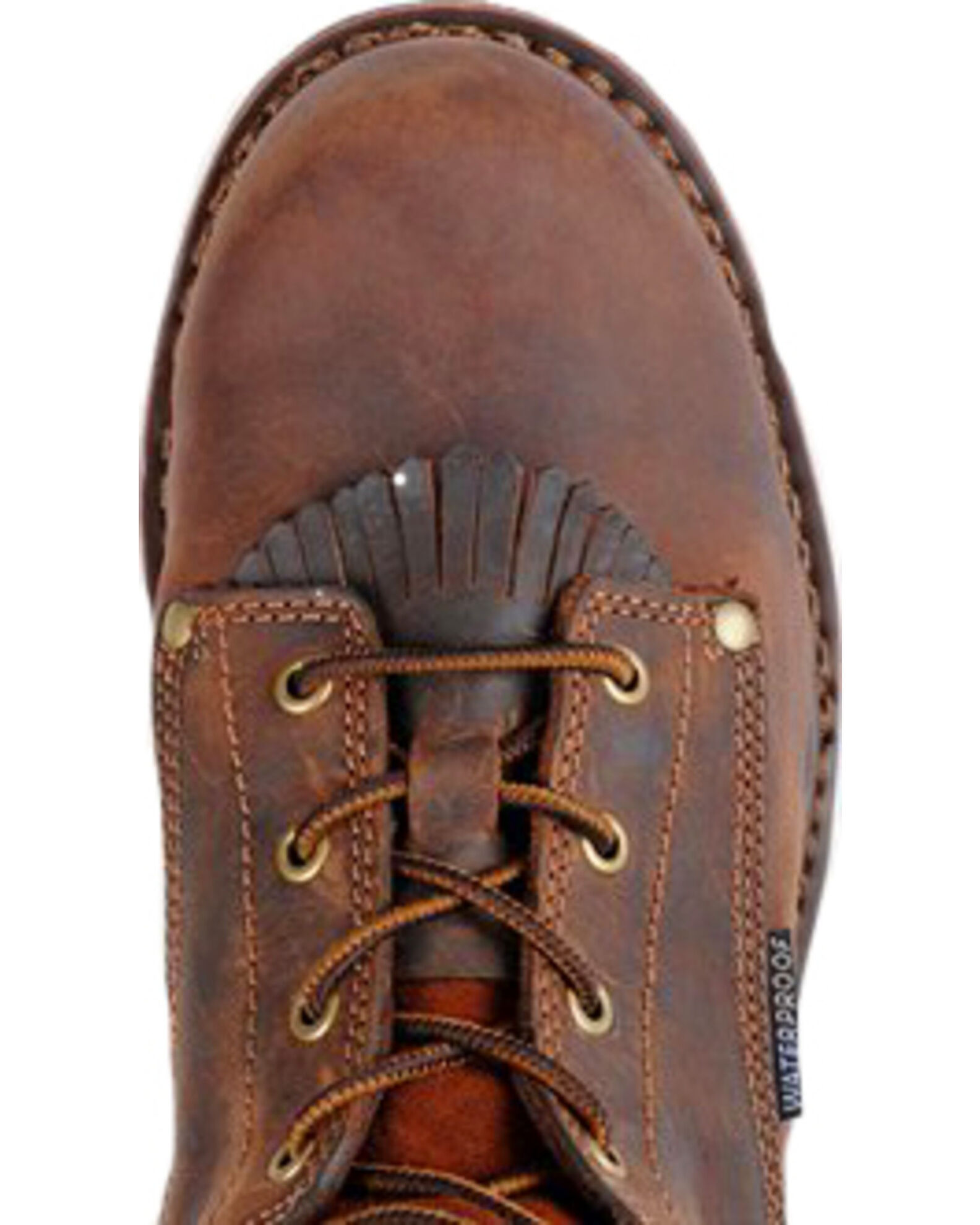 Image #6 - Carolina Men's 8" Waterproof Composite Toe Work Boots, Brown, hi-res