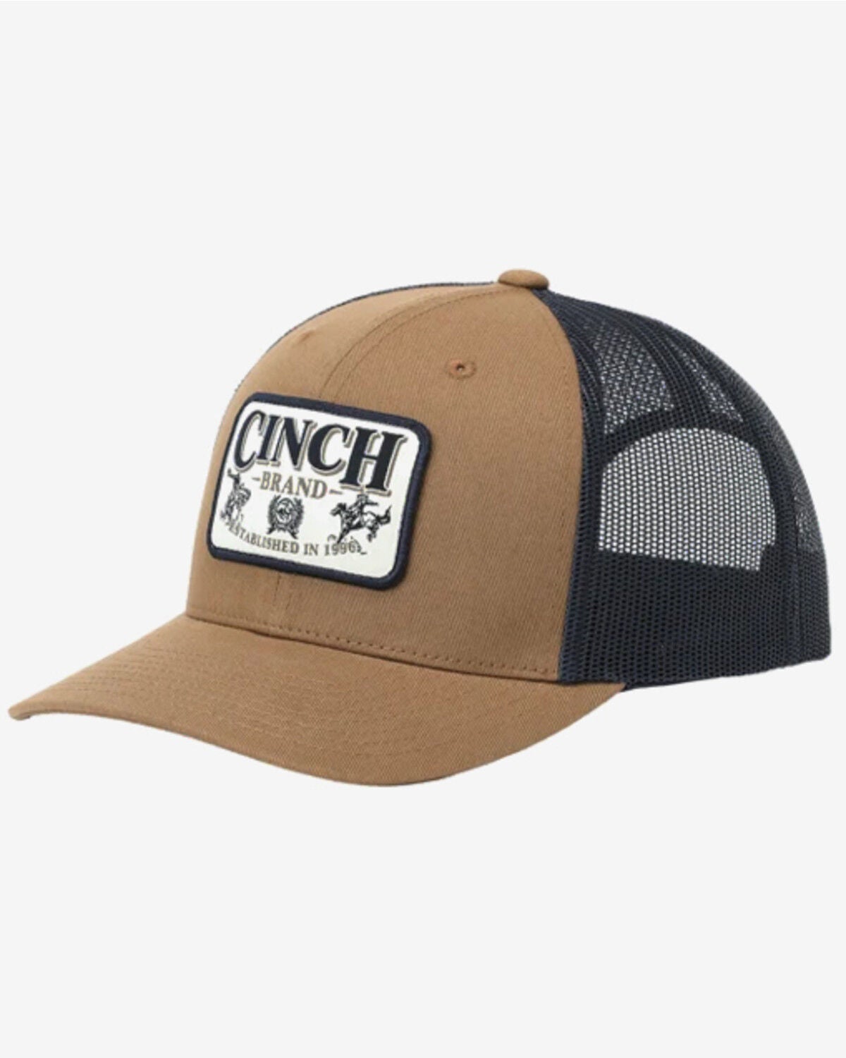 Cinch Men's Logo Ball Cap, Brown, hi-res