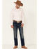 Image #2 - Roper Men's Amarillo Collection Solid Long Sleeve Western Shirt, Pink, hi-res