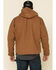 Image #3 - Carhartt Men's Washed Duck Sherpa Lined Hooded Work Jacket, Brown, hi-res