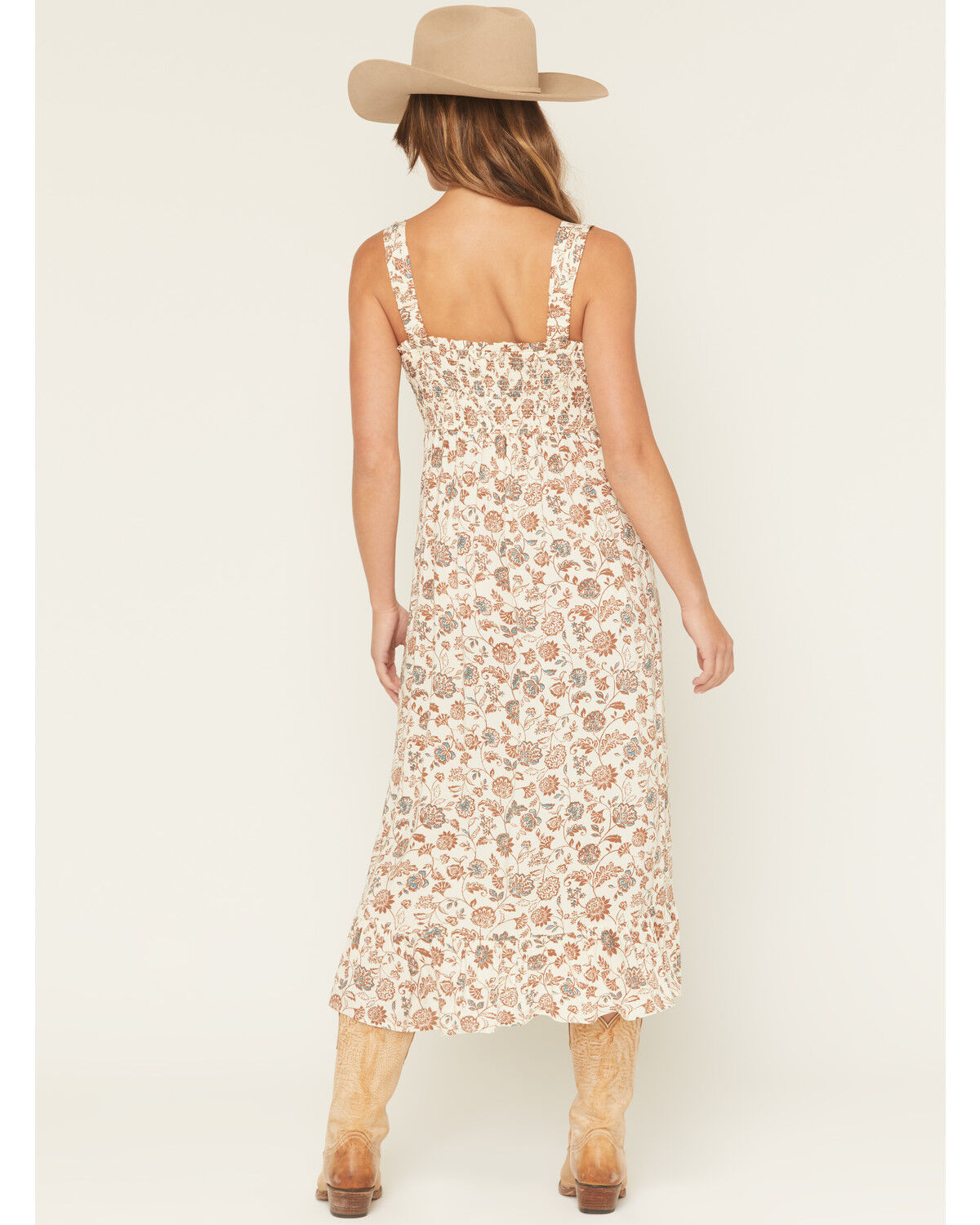 Image #4 - Cotton & Rye Women's Floral Print Sleeveless Button-Down Midi Dress, Natural, hi-res