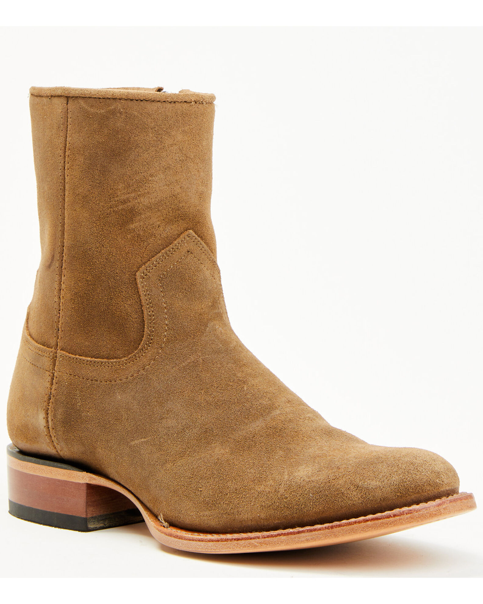 Mens zipper cowboy hotsell boots