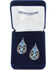 Image #2 - Montana Silversmiths Women's Filigree Water Lights Cross Earrings, Silver, hi-res