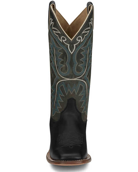 Image #4 - Justin Women's Stella Western Boots - Broad Square Toe , Black, hi-res