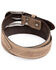Image #2 - Cody James Men's Brown Red Stitched Leather Western Belt , , hi-res