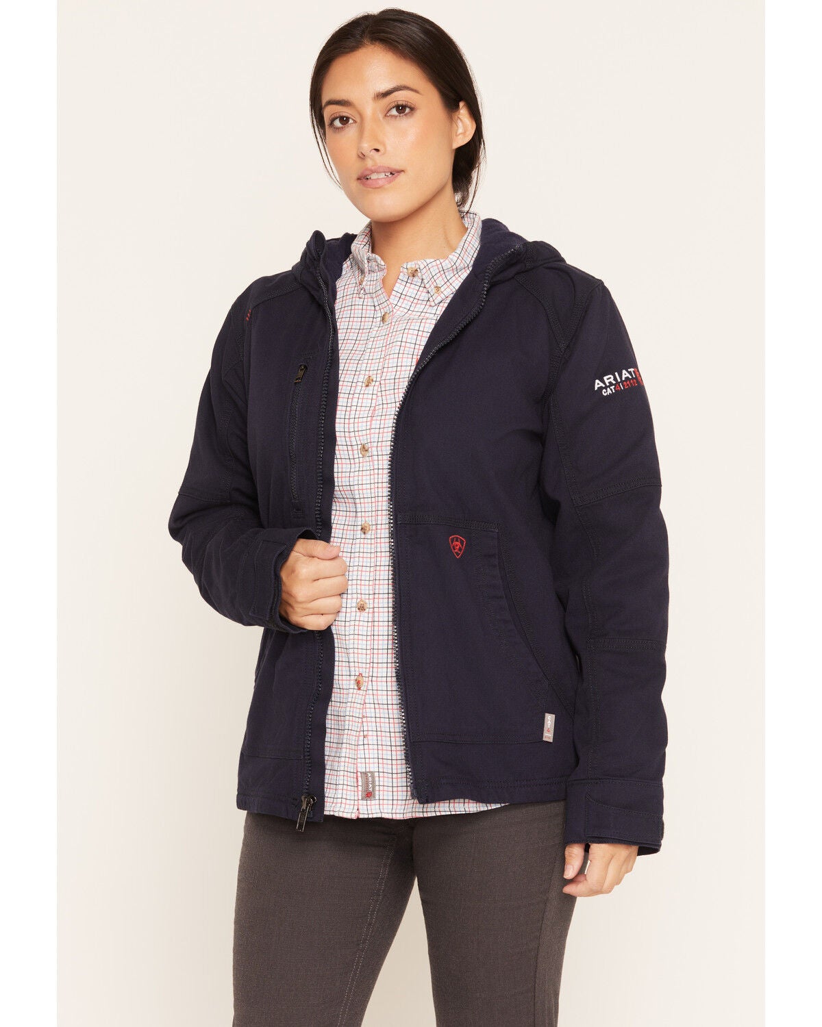 Ariat Women's FR &reg; Duralight Cordura &reg; Canvas Jacket, Navy, hi-res