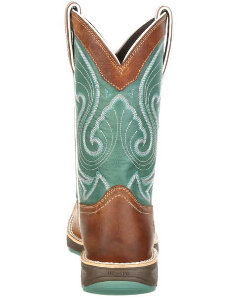 Image #4 - Durango Women's Saddle Western Boots - Broad Square Toe, , hi-res
