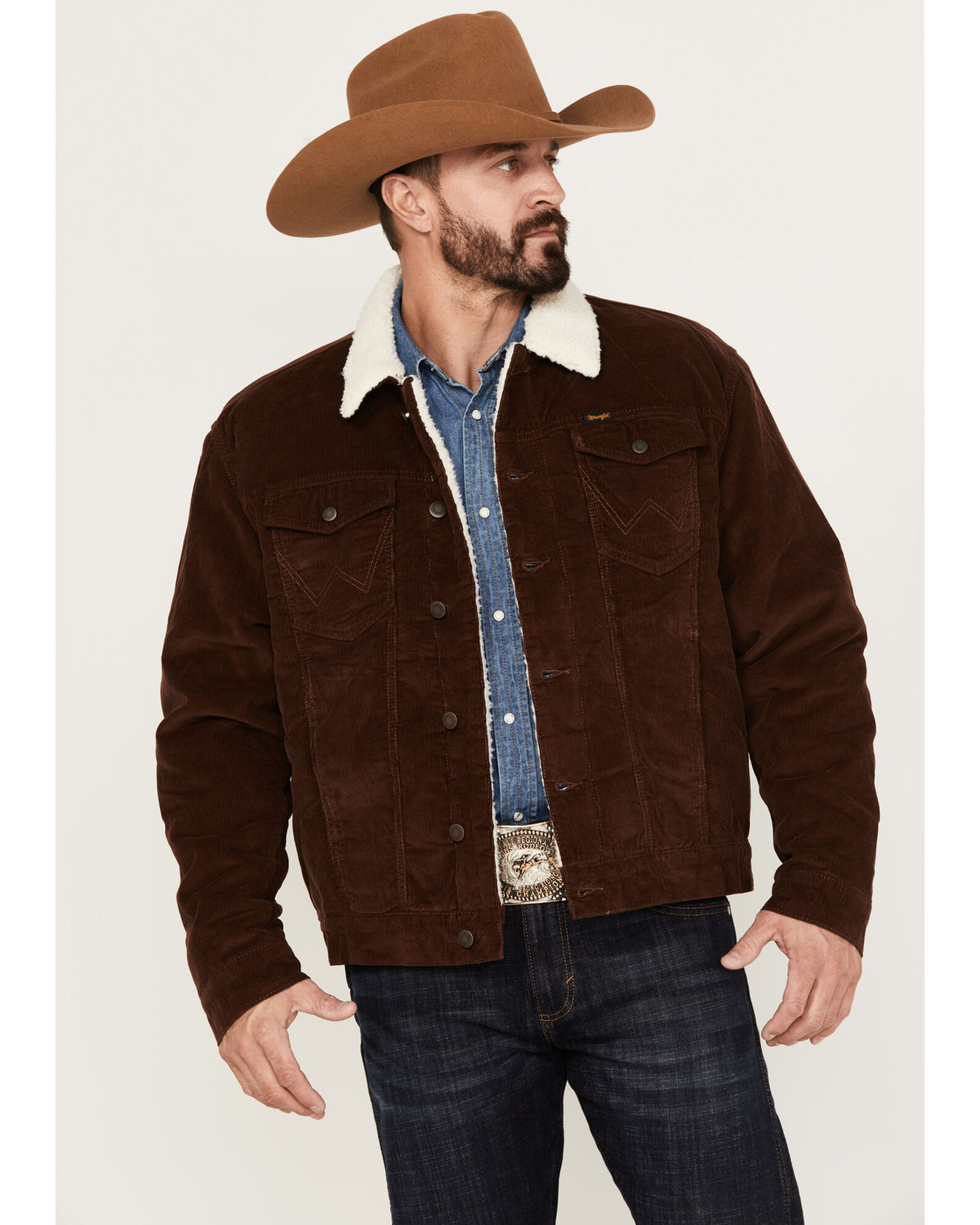 Wrangler men's heritage sherpa lined corduroy jacket cheap