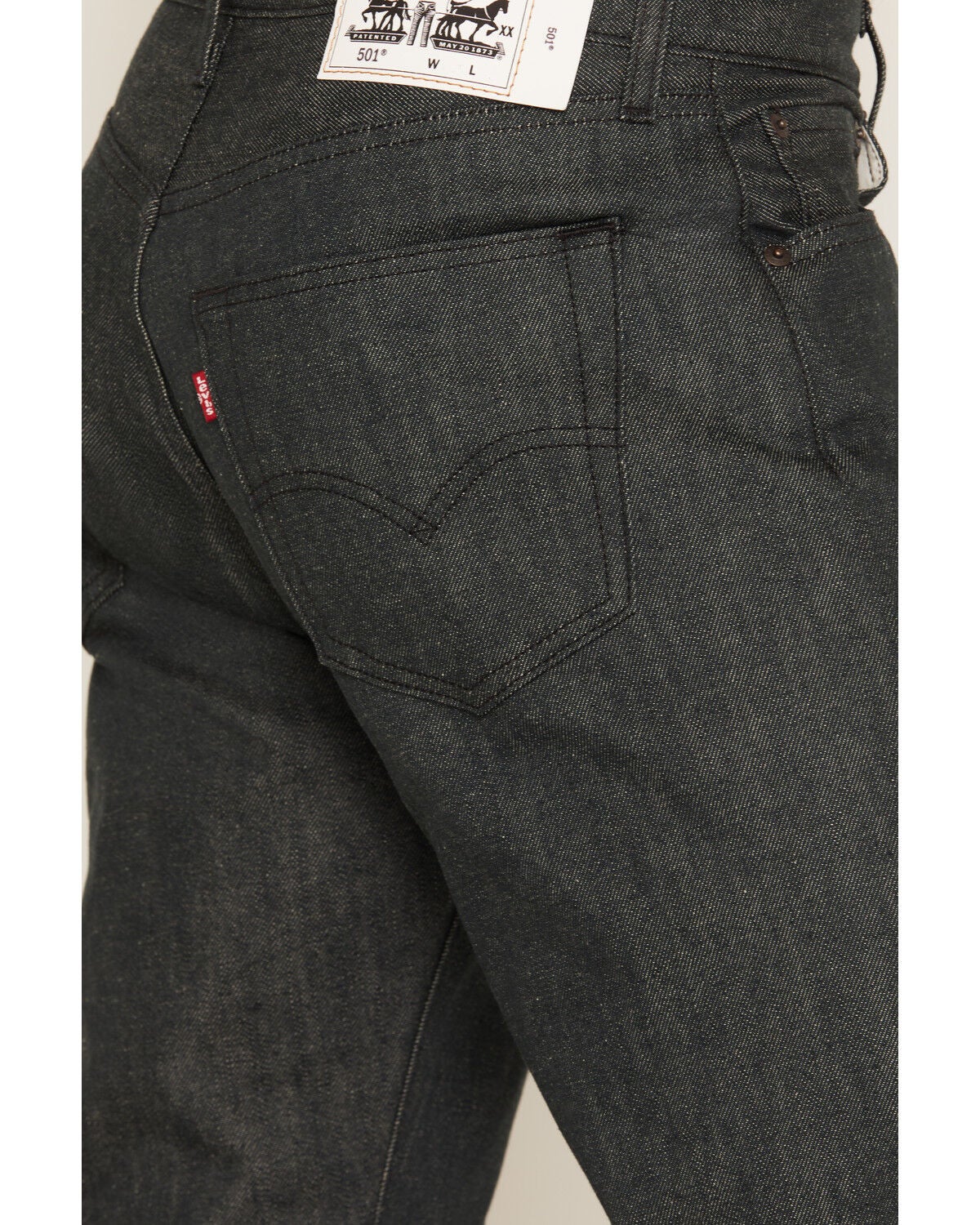 Image #4 - Levi's Men's 501&reg; Original Evolution Straight Denim Jeans, Black, hi-res