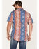 Image #4 - Tin Haul Men's Paniolo Tropical Horse Print Short Sleeve Western Shirt, , hi-res