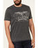 Flag & Anthem Men's Trademark Logo Burnout Short Sleeve T-Shirt , Charcoal, hi-res