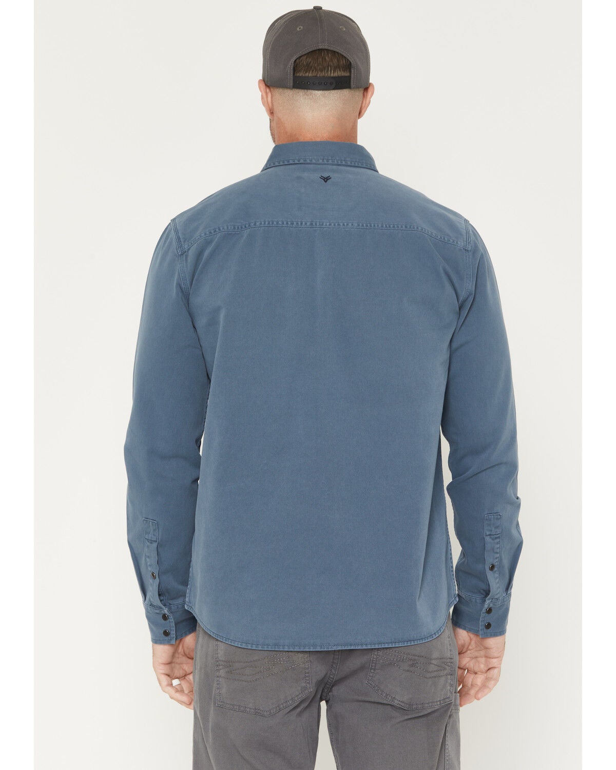 Hawx Men's Burr Solid Long Sleeve Snap Woven Work Shirt | Boot Barn