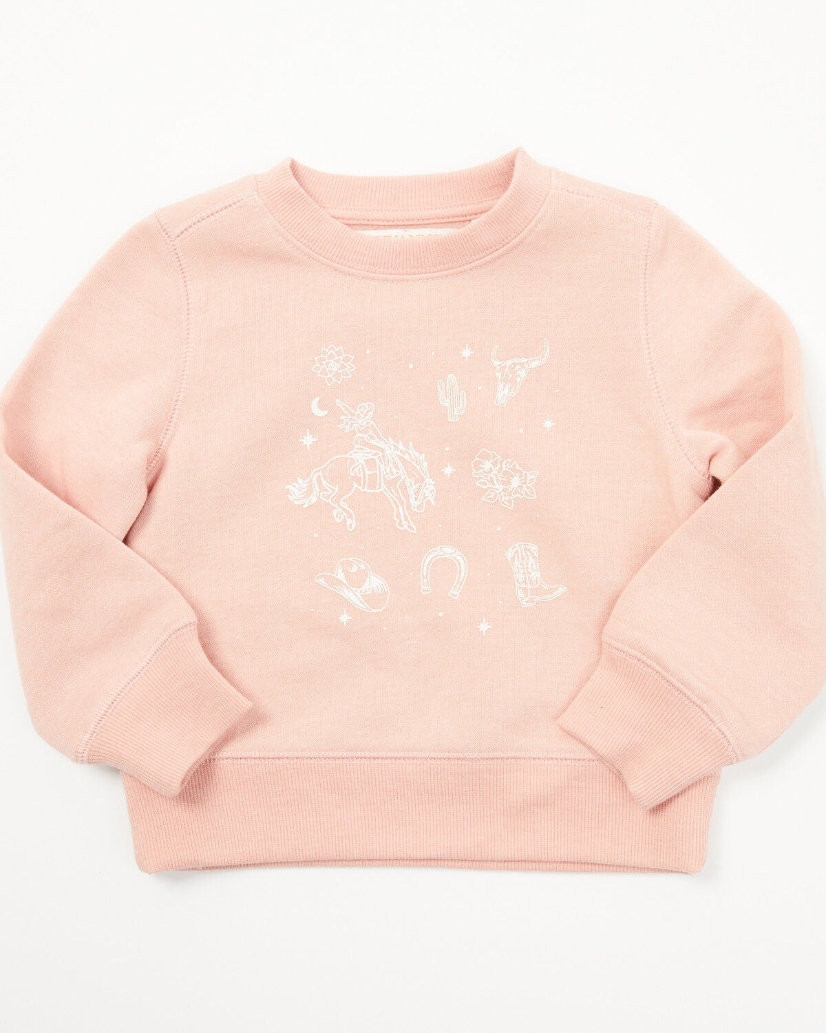 Shyanne Toddler Girls' Western Icons Sweatshirt, Rose, hi-res
