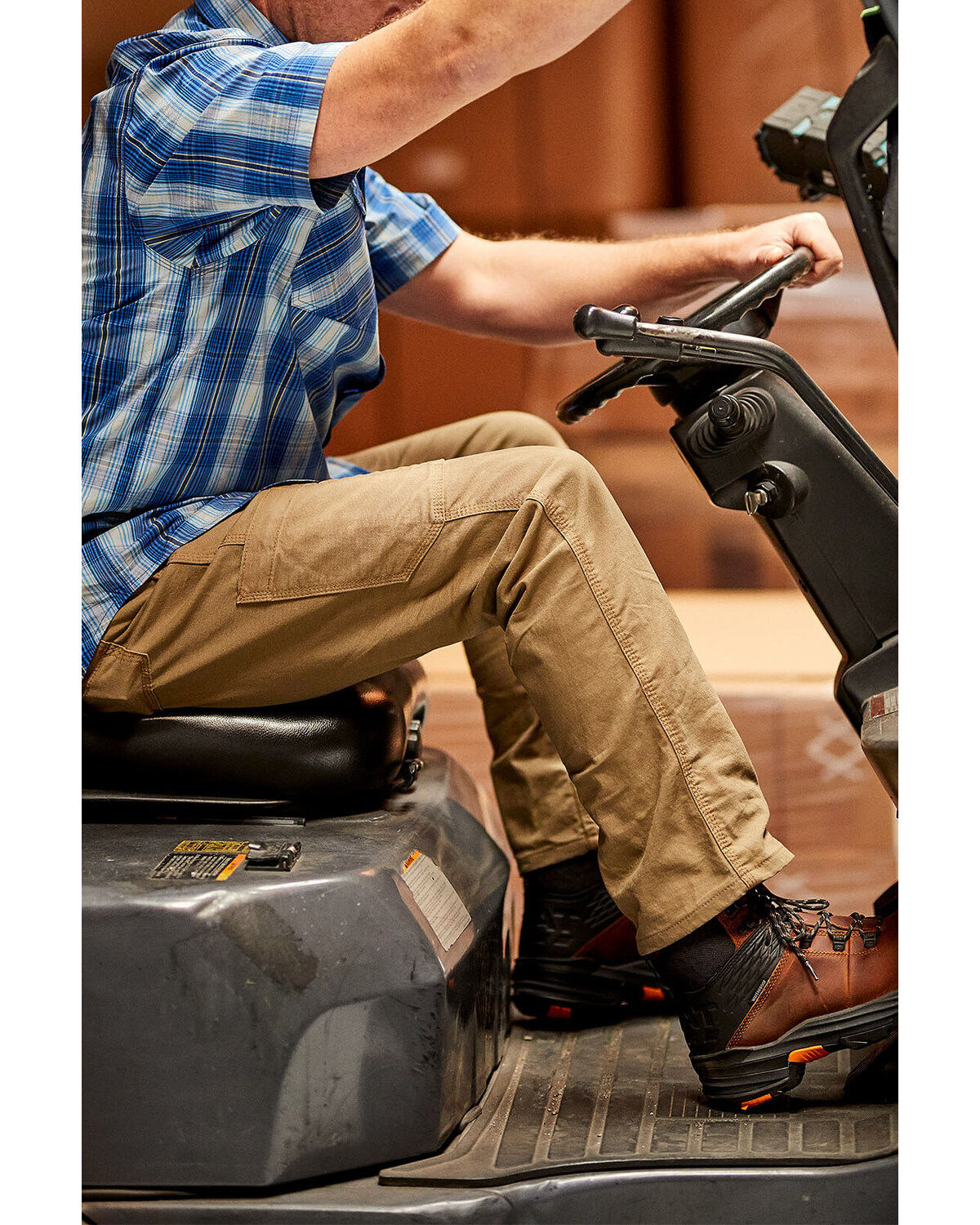 Image #3 - Ariat Men's Khaki Rebar M4 Made Tough Durastretch Straight Leg Work Pants - Big, , hi-res