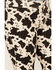 Image #2 - Rock & Roll Denim Girls' Cow Print Bargain Button Stretch Flare Jeans, Multi, hi-res
