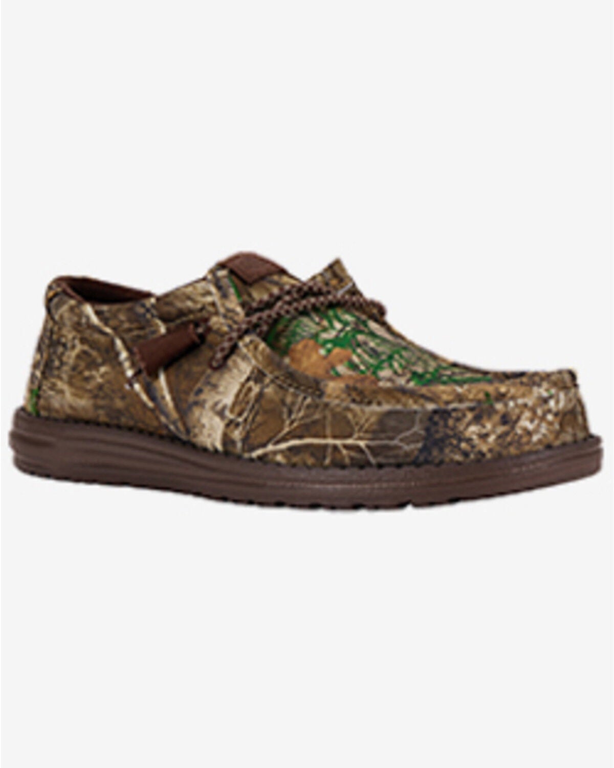 HEYDUDE Men's Wally Realtree Slip-On Casual Shoes - Moc Toe, Brown, hi-res