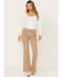 Image #1 - Shyanne Women's Tuffet High Rise Stretch Flare Jeans, Beige, hi-res