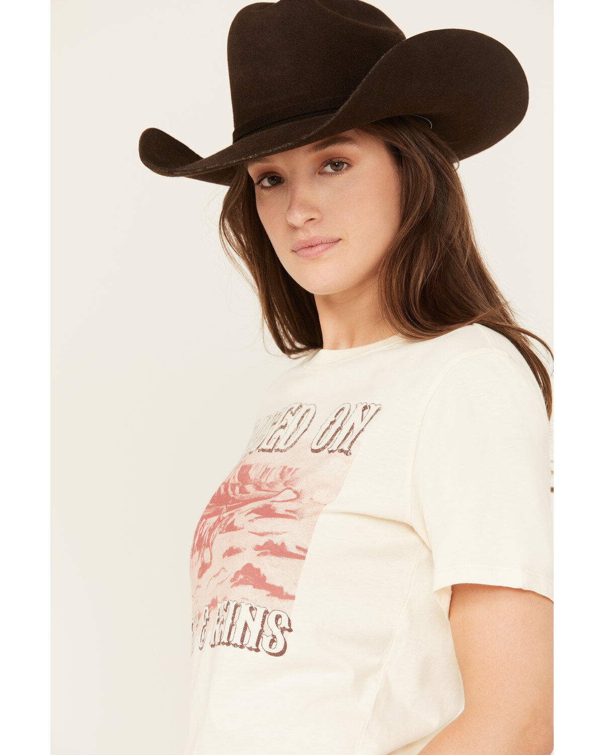 Image #2 - Shyanne Women's Raised On Ropes Short Sleeve Graphic Tee, Cream, hi-res