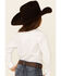 Image #5 - Wrangler Kid's Embroidered Long Sleeve Western Shirt, White, hi-res
