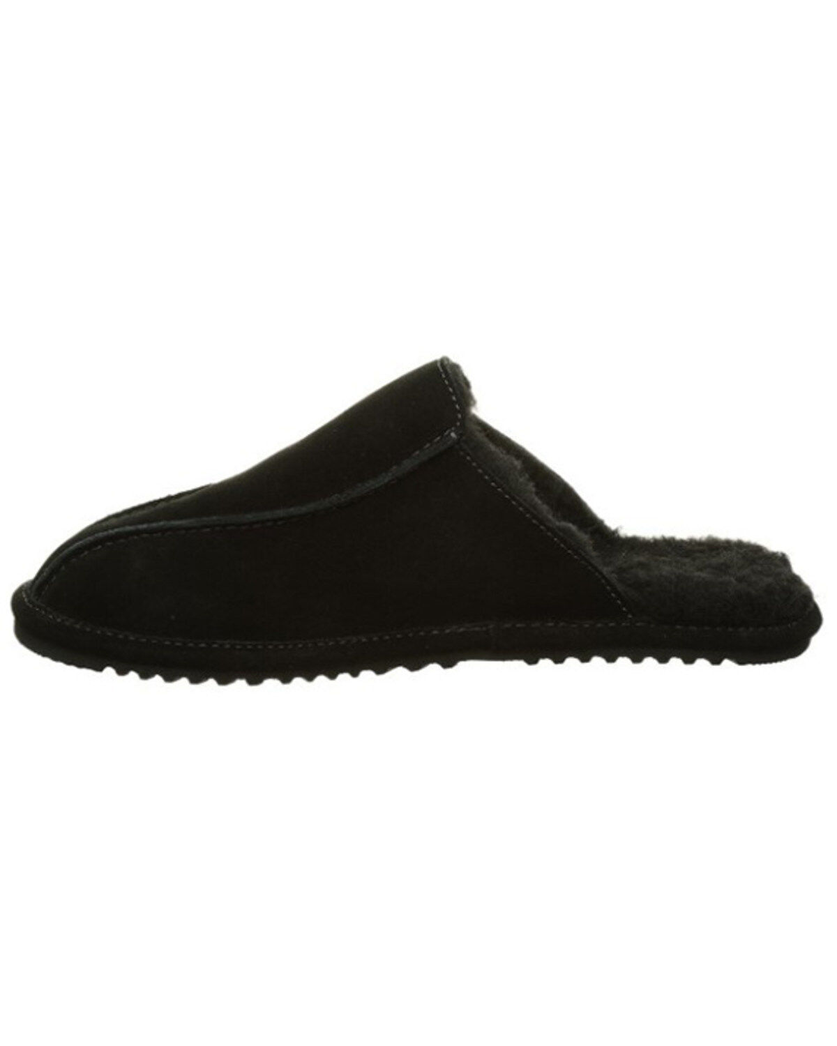 Image #3 - Bearpaw Men's Pierre Slippers, Black, hi-res