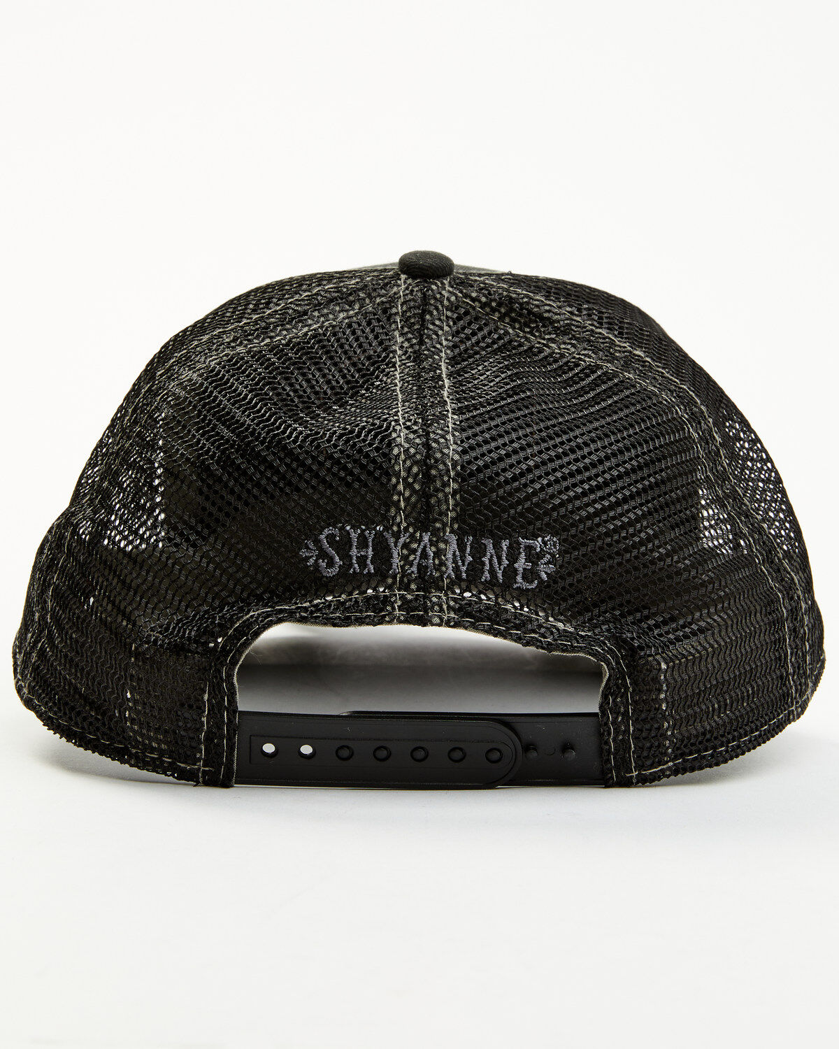 Image #3 - Shyanne Women's Black Distressed Longhhorn Mesh-Back Baseball Hat, Black, hi-res