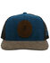Hooey Men's Spur Logo Patch Mesh Back Trucker Cap, Grey, hi-res