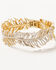 Image #1 - Lainey Wilson Women's Feather Bangle Bracelet, Gold, hi-res