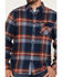 Dakota Grizzly Men's Brock Button Down Long Sleeve Flannel Shirt, Blue/red, hi-res