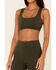 Idyllwind Women's Liberty Athleisure Sports Bra , Dark Green, hi-res