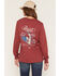 Image #1 - Ariat Women's Rebar Cotton Strong&trade; Vintage Mother Long Sleeve Graphic Work Tee, Red, hi-res