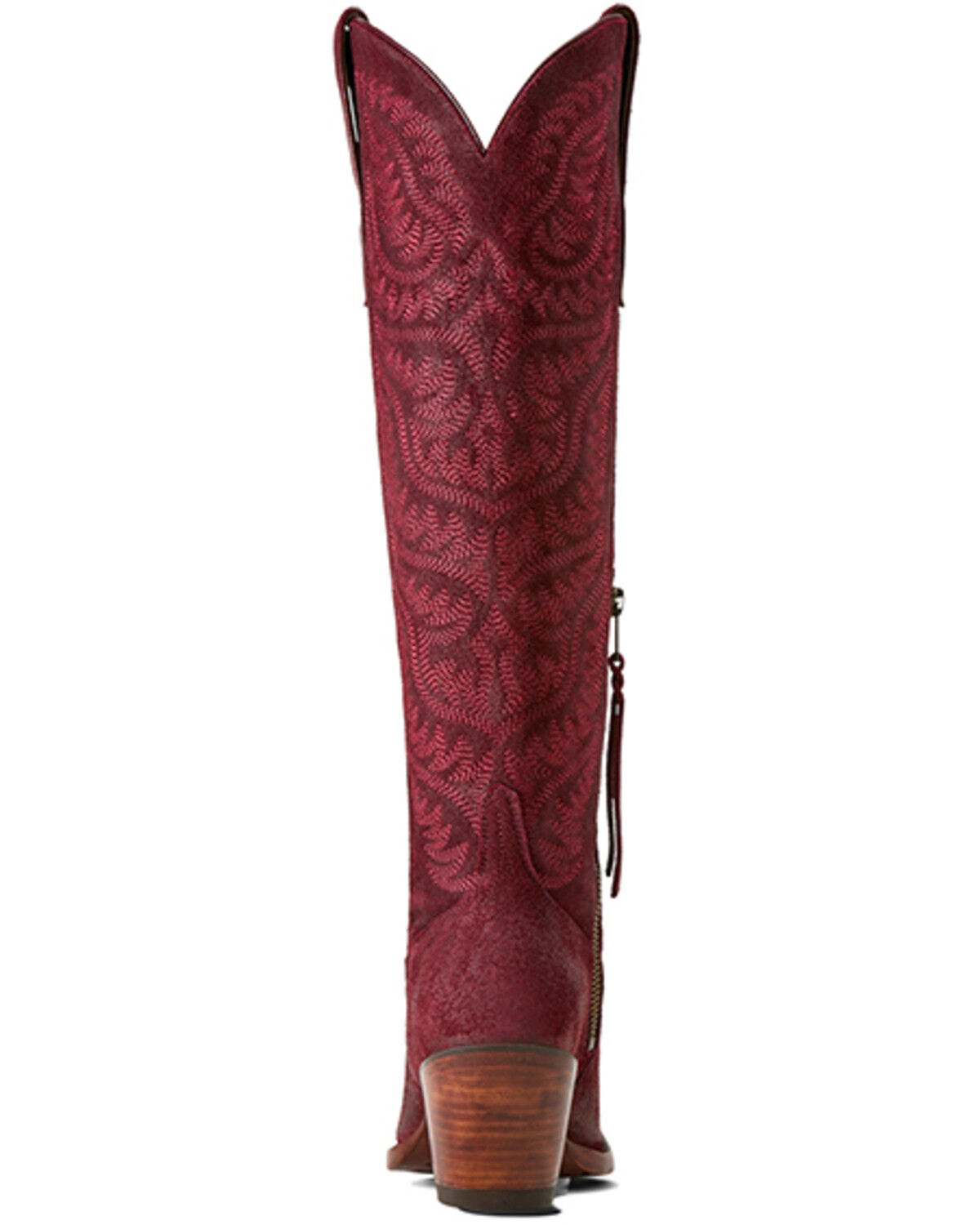 Image #3 - Ariat Women's Laramie StretchFit Tall Western Boots - Snip Toe, Red, hi-res