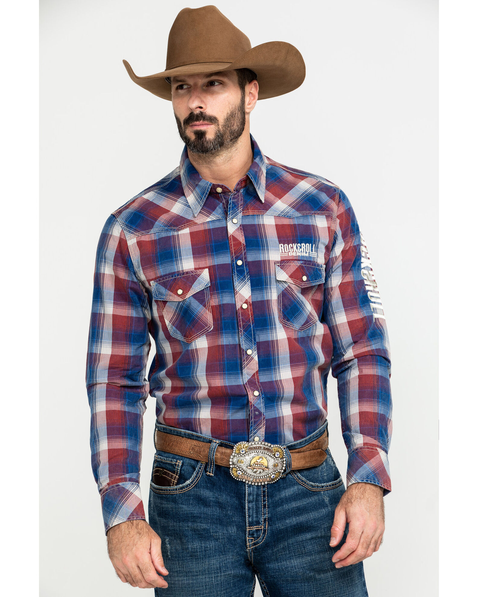Plaid cowboy shirt sale