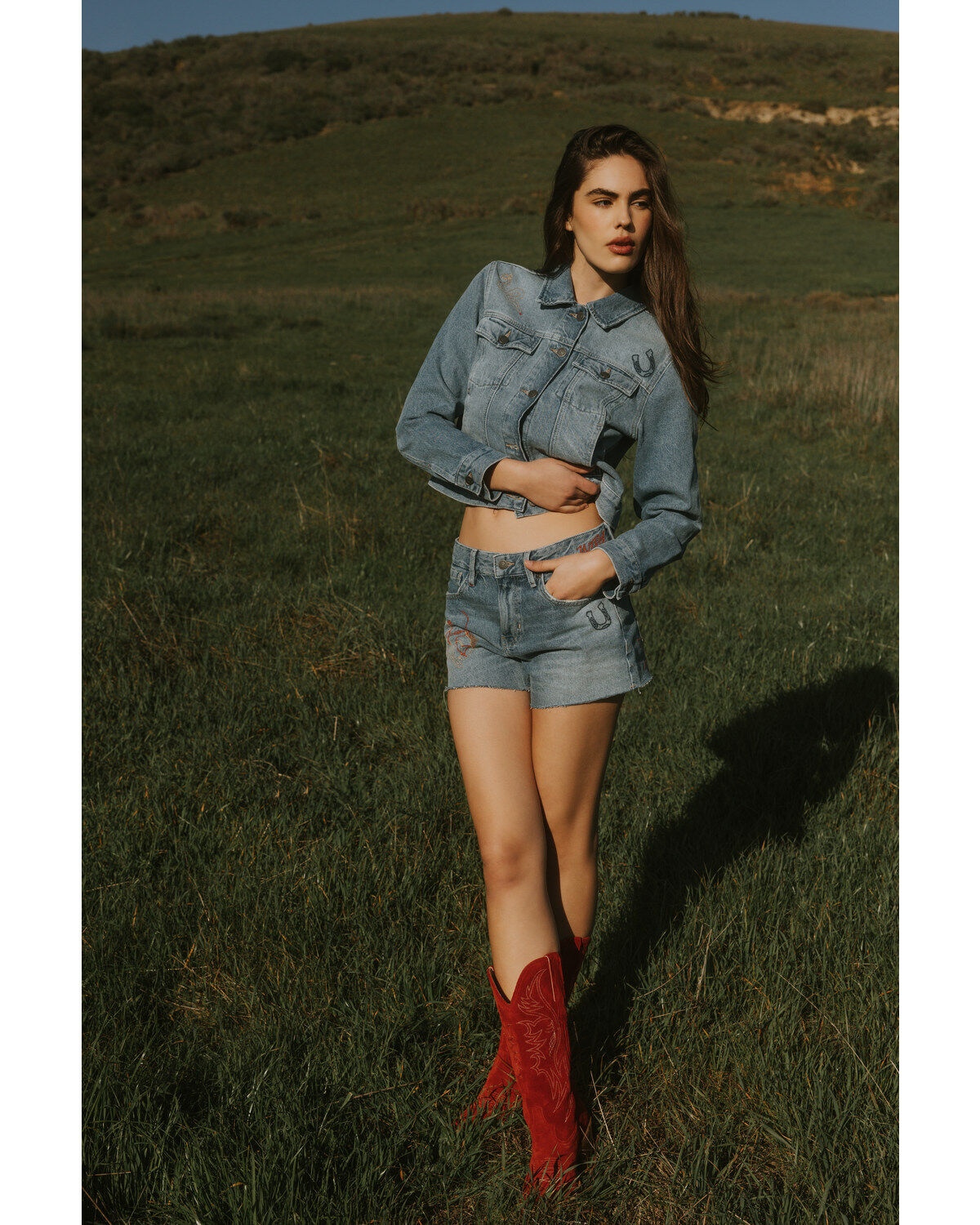 Image #1 - Idyllwind Women's Foster Medium Wash Embroidered High Rise Denim Shorts, Medium Wash, hi-res